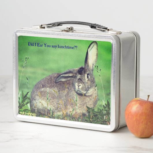 空腹のウサギの動物の金属製の弁当箱 メタルランチボックス (インサイチュ)