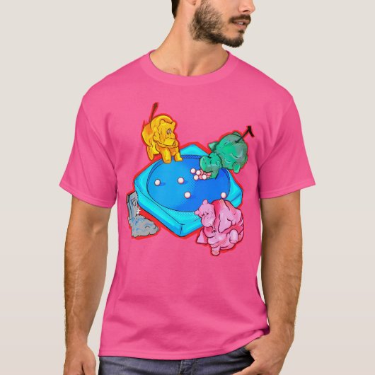 空腹のカバ Tシャツ (正面)