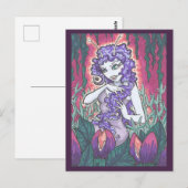 空腹のガーデンカーニティブプラントフェアリーアートプリント ポストカード (正面/裏面)