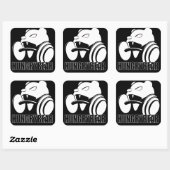 空腹のクマ スクエアシール (シート)