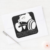 空腹のクマ スクエアシール (封筒)