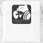 空腹のクマ スクエアシール (バッグ)