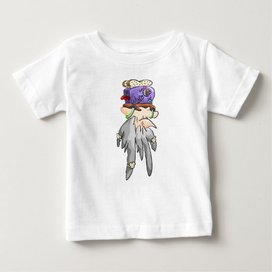 空腹のトースト ベビーTシャツ (正面)
