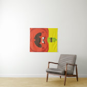 空腹のハロウィーンのカボチャ タペストリー (インサイチュ(横))