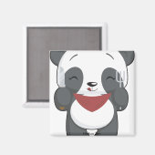 空腹のパンダ磁石 マグネット (正面/裏面)
