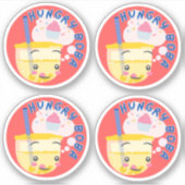 空腹のボバ – 4のパック シール (正面)