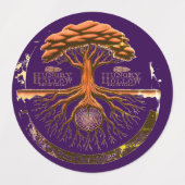 空腹の中空の醸造会社のステッカー ラベル (デザイン2)