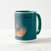 空腹の中空コーヒーマグ マグカップ (正面右)