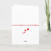 空腹の子犬のバレンタインデーのグリーティングカード シーズンカード (裏面)