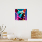 空腹の子犬 ポスター (キッチン)