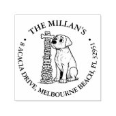 空腹の犬の笑顔のテーマ セルフインキングスタンプ (デザイン)