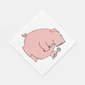 空腹の豚 スタンダードランチョンナプキン (角)