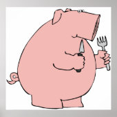 空腹の豚 ポスター (正面)