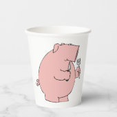 空腹の豚 紙コップ (正面)
