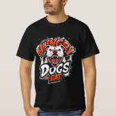 空腹の食べ犬 Tシャツ (正面)