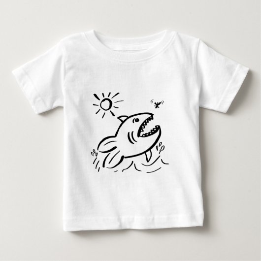空腹の魚 – nd ベビーTシャツ (正面)