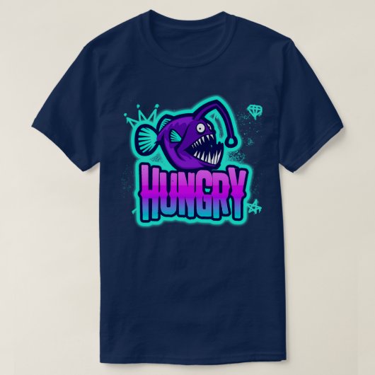 空腹の魚 Tシャツ (デザイン正面)