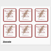 空腹シェークスピアのステッカー スクエアシール (シート)