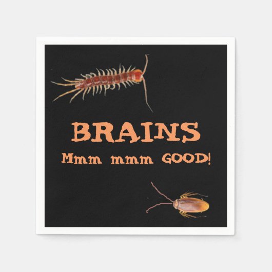 空腹ゾンビ調整ハロウィーン スタンダードカクテルナプキン (正面)