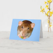 空腹ネズミのグリーティングカード カード (黄色い花)