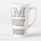 "空腹起業家"かわいいデザイン。買今 カフェラテマグ (右)