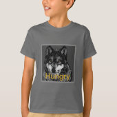 空腹 - キッズ向けTシャツ ベーシック Tシャツ (正面)