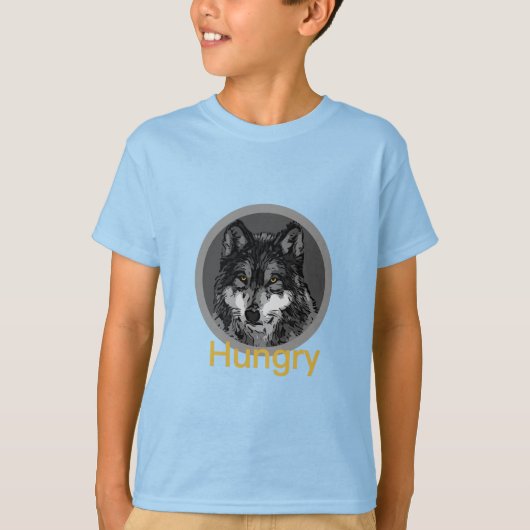 空腹 - キッズTシャツ Tシャツ (正面)