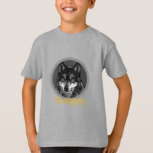 空腹 - キッズTシャツ Tシャツ (正面)