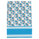 空色のサッカーボール ミディアムペーパーバッグ (裏面)