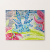 空色のドラゴン妖精ユリの嵐のパズル ジグソーパズル (横)