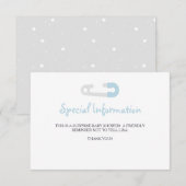 空色のペンギン情報挿入物 エンクロージャーカード (正面/裏面)