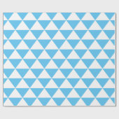 空色の三角形パターン ラッピングペーパー (フラット)