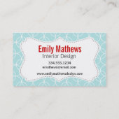 空色の円; てんとう虫 名刺 (裏面)