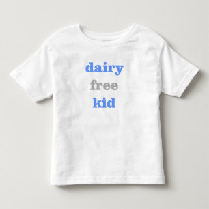 空色の酪農場の自由な子供 トドラーTシャツ