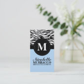 空色の野生のシマウマのプリントのお母さんのテレホンカード/ コーリングカード (スタンド正面)