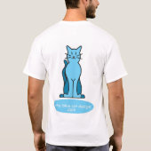 空色猫のTシャツ Tシャツ (裏面)