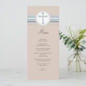 空色|のベージュ十字の宗教お祝いメニュー メニュー (スタンド正面)