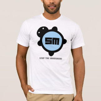 空色/黒 Tシャツ