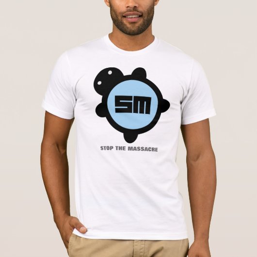 空色/黒 Tシャツ (正面)