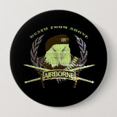 空襲部隊軍隊記章スタイル 缶バッジ (正面)