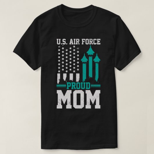 空誇りを持った気力ママUSAF U Tシャツ (デザイン正面)