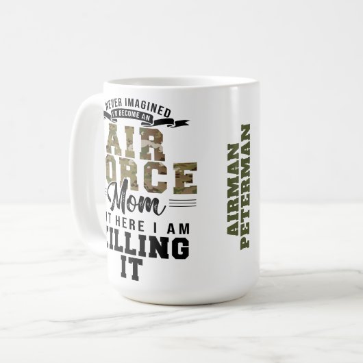 空誇りを持った軍母が殺すおもしろい軍隊 コーヒーマグカップ (正面左)