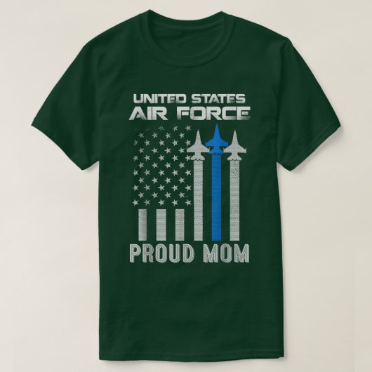 空誇りを持った軍母退役軍人日米空軍誇りを持った Tシャツ (デザイン正面)