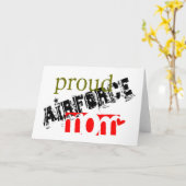 空誇りを持った軍母 カード (黄色い花)