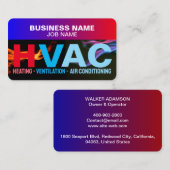 空調のスペシャリスト | HVAC 名刺 (正面/裏面)