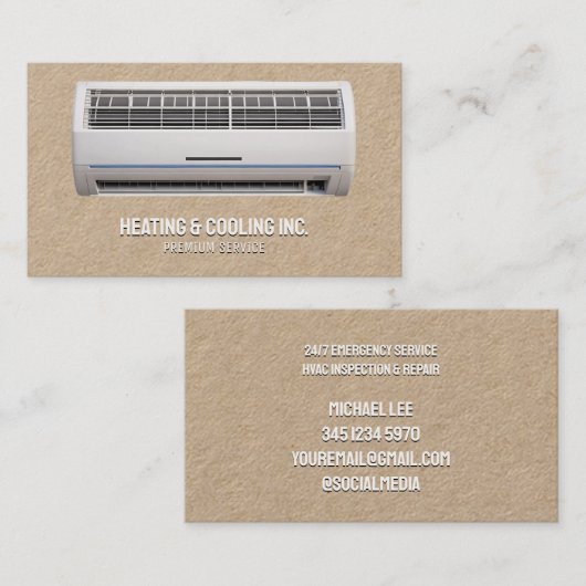 空調クラフト 名刺 (正面/裏面)