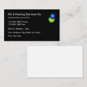 空調サービスモダンデザイン 名刺 (正面/裏面)