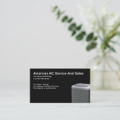 空調サービス及び販売 名刺 (スタンド正面)