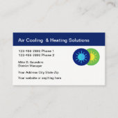 空調サービス名刺会社 名刺 (正面)