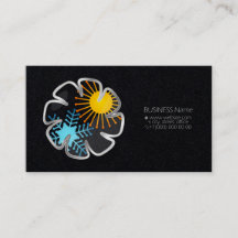 空調ファンの太陽とスノーフレークのビジネスca